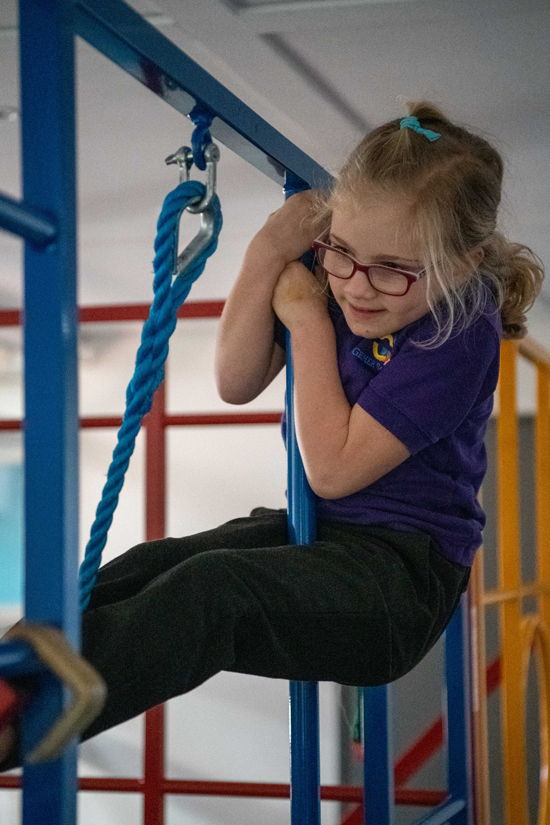 softplay room for students explore and seek out the sensory input that their body needs to maintain a calm alert state